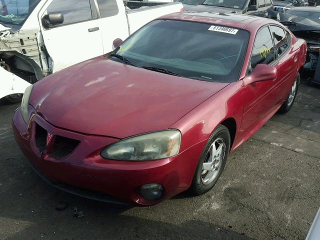 2G2WS522041134215 - 2004 PONTIAC GRAND PRIX BURGUNDY photo 2