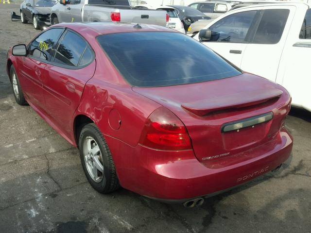 2G2WS522041134215 - 2004 PONTIAC GRAND PRIX BURGUNDY photo 3