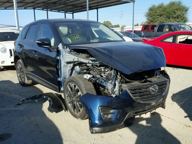 JM3KE2DYXG0670565 - 2016 MAZDA CX-5 GT BLUE photo 1