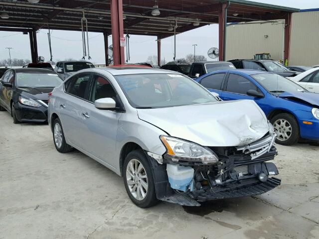 3N1AB7AP4FY279859 - 2015 NISSAN SENTRA S SILVER photo 1