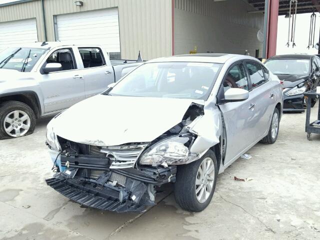 3N1AB7AP4FY279859 - 2015 NISSAN SENTRA S SILVER photo 2