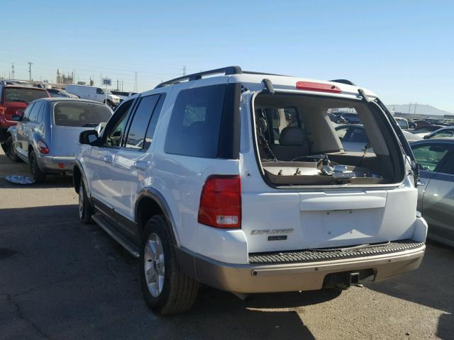 1FMZU74K43ZB55825 - 2003 FORD EXPLORER E WHITE photo 3