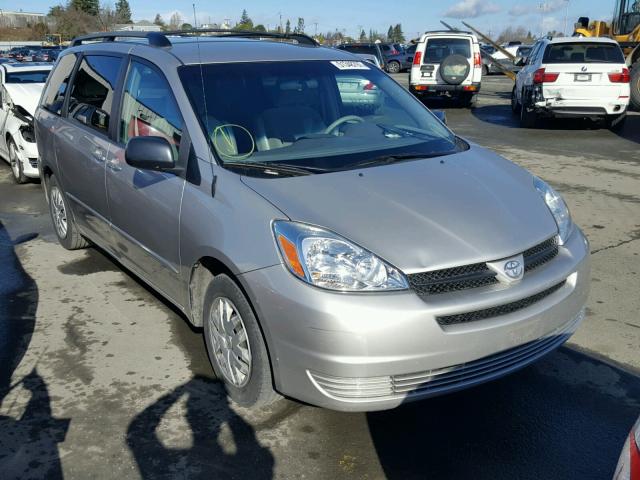 5TDZA23C24S029105 - 2004 TOYOTA SIENNA CE SILVER photo 1