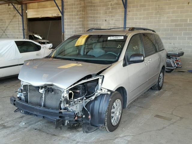 5TDZK23C38S203718 - 2008 TOYOTA SIENNA CE SILVER photo 2