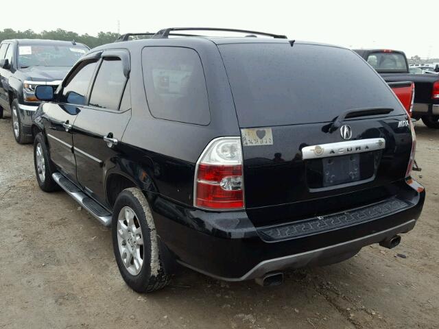 2HNYD18626H547615 - 2006 ACURA MDX TOURIN BLACK photo 3