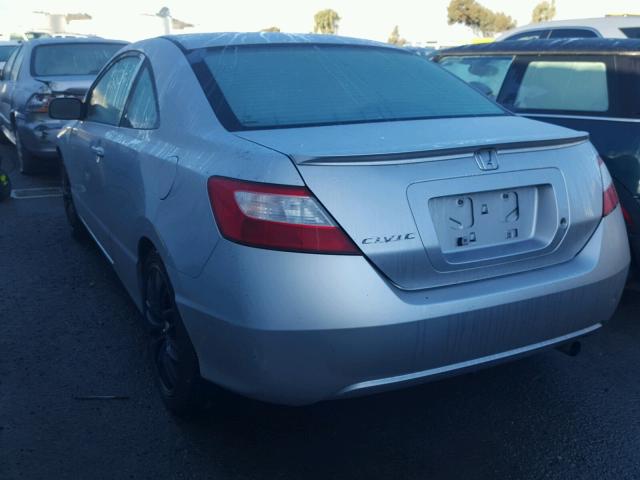 2HGFG12696H506087 - 2006 HONDA CIVIC LX SILVER photo 3