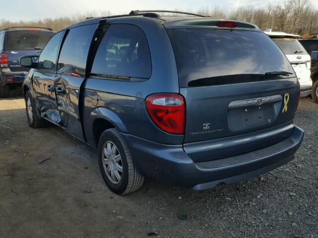 2A4GP54L67R103803 - 2007 CHRYSLER TOWN & COU BLUE photo 3