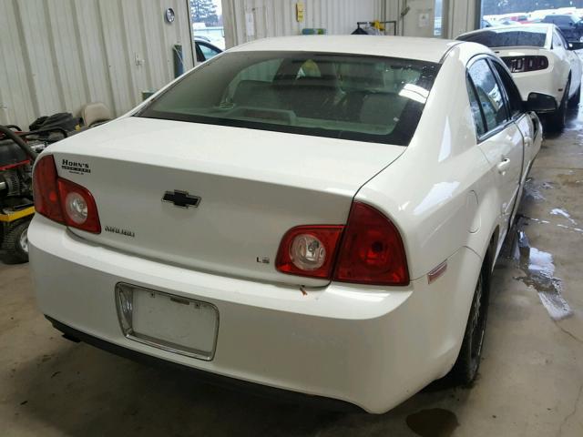 1G1ZG57B494197129 - 2009 CHEVROLET MALIBU LS WHITE photo 4