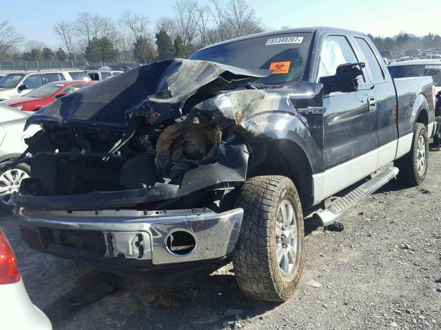 1FTFX1CF5BFC83605 - 2011 FORD F150 SUPER BLACK photo 2