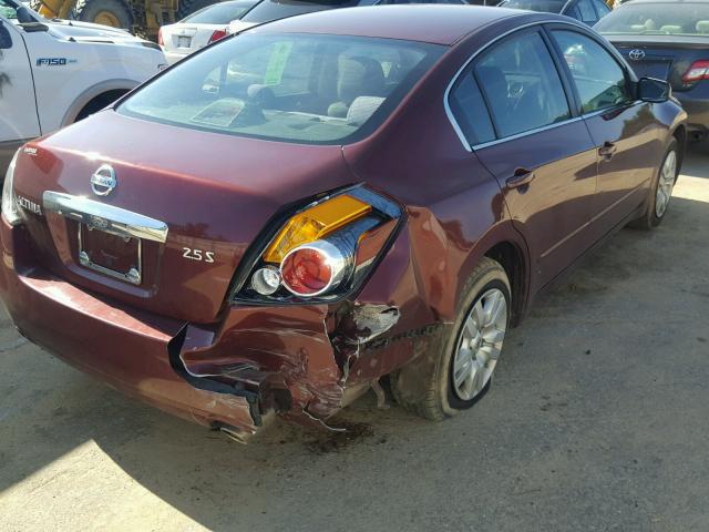 1N4AL2APXAN430325 - 2010 NISSAN ALTIMA BAS BURGUNDY photo 4