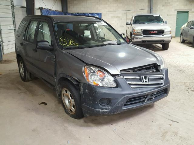 JHLRD78585C043661 - 2005 HONDA CR-V LX GRAY photo 1