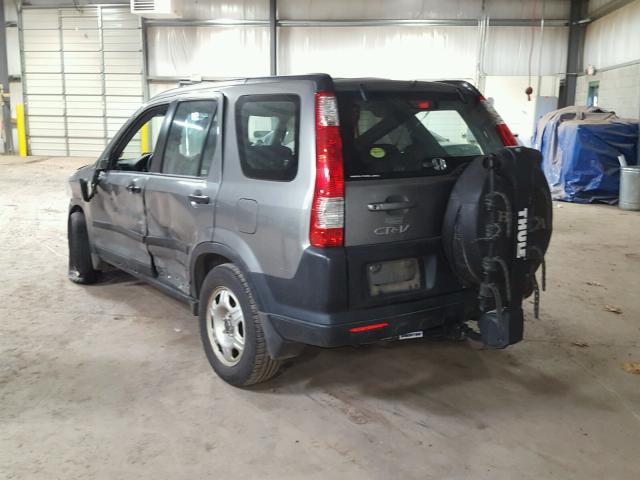 JHLRD78585C043661 - 2005 HONDA CR-V LX GRAY photo 3