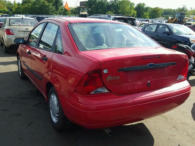 1FAFP33P82W278604 - 2002 FORD FOCUS LX RED photo 3