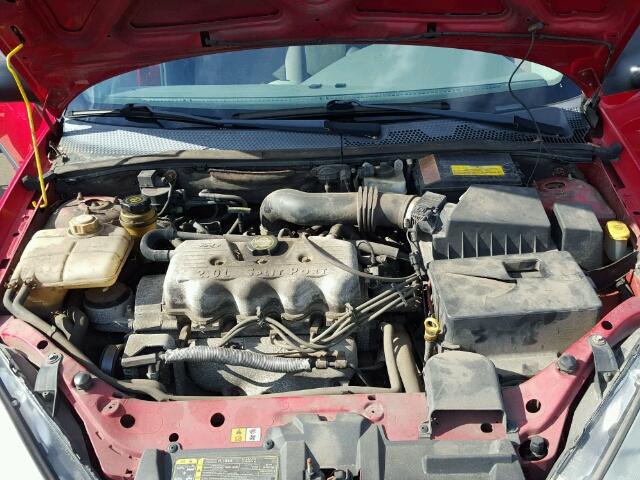 1FAFP33P82W278604 - 2002 FORD FOCUS LX RED photo 7