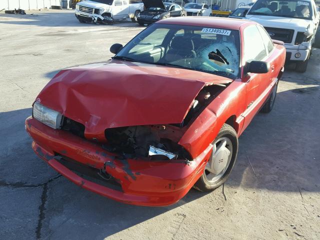 1G3NL12T1TM312979 - 1996 OLDSMOBILE ACHIEVA SC RED photo 2