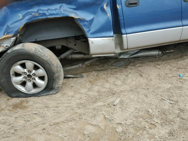 1D7HL48N44S609948 - 2004 DODGE DAKOTA QUA BLUE photo 9