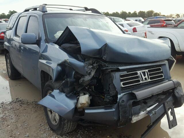 2HJYK16586H537477 - 2006 HONDA RIDGELINE BLUE photo 1