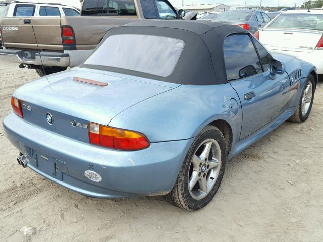 4USCH3332XLF70164 - 1999 BMW Z3 2.8 BLUE photo 4