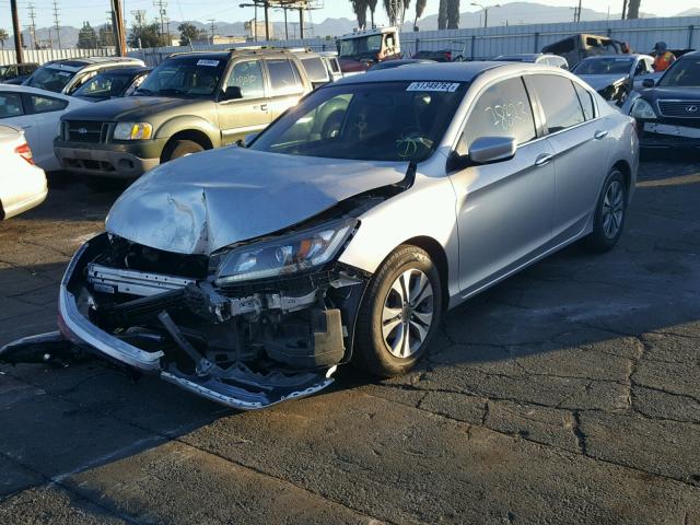 1HGCR2E38EA172703 - 2014 HONDA ACCORD LX SILVER photo 2