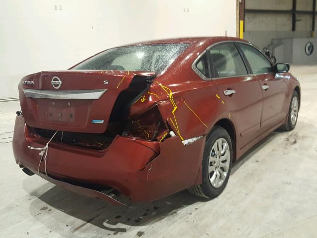 1N4AL3AP5EC165921 - 2014 NISSAN ALTIMA 2.5 MAROON photo 4