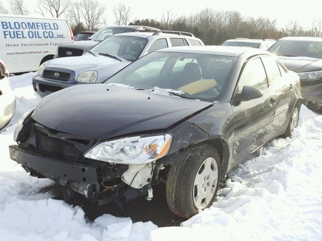 1G2ZF58B574164117 - 2007 PONTIAC G6 VALUE L BLACK photo 2