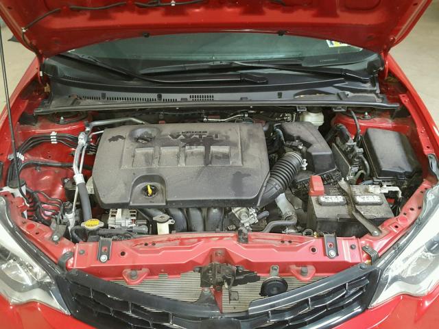 2T1BURHE0GC660864 - 2016 TOYOTA COROLLA L RED photo 7