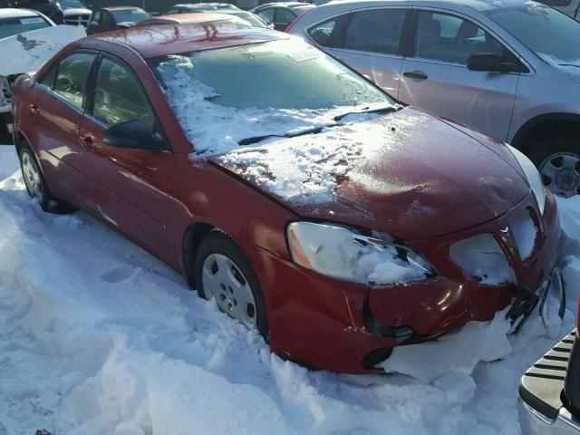 1G2ZF55B464283067 - 2006 PONTIAC G6 SE RED photo 1