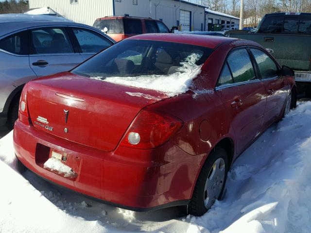 1G2ZF55B464283067 - 2006 PONTIAC G6 SE RED photo 4