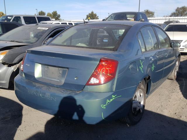1G8AJ55F87Z166326 - 2007 SATURN ION LEVEL GREEN photo 4