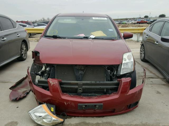 3N1AB61E17L719561 - 2007 NISSAN SENTRA 2.0 MAROON photo 9