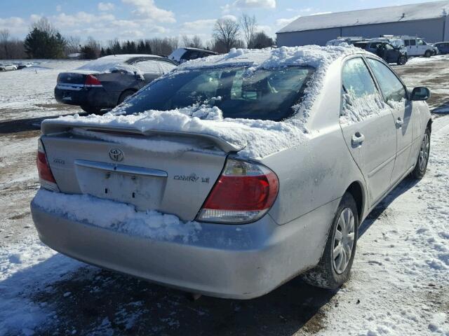 4T1BE32K36U109401 - 2006 TOYOTA CAMRY LE ვერცხლისფერი ფოტო 4