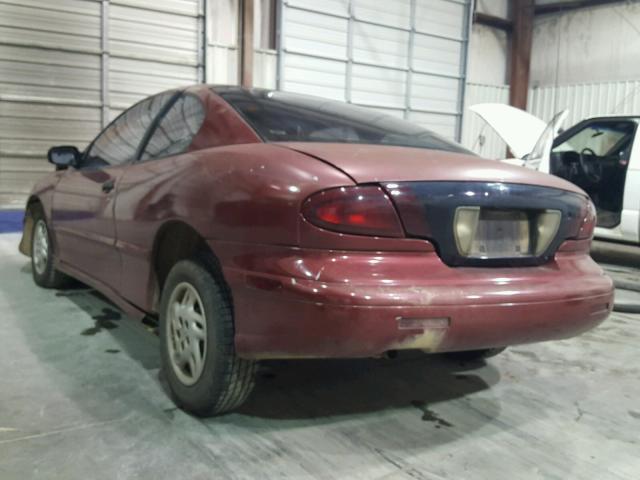 1G2JB1248V7551431 - 1997 PONTIAC SUNFIRE SE MAROON photo 3