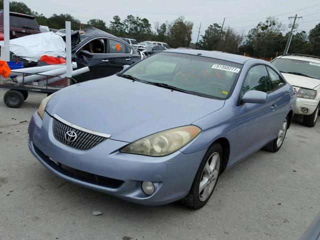 4T1CA38P04U003097 - 2004 TOYOTA CAMRY SOLA BLUE photo 2