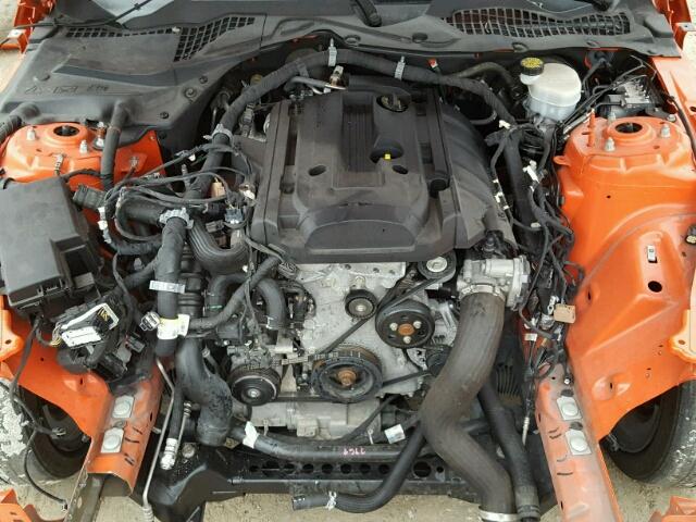 1FA6P8TH1F5358389 - 2015 FORD MUSTANG ORANGE photo 7