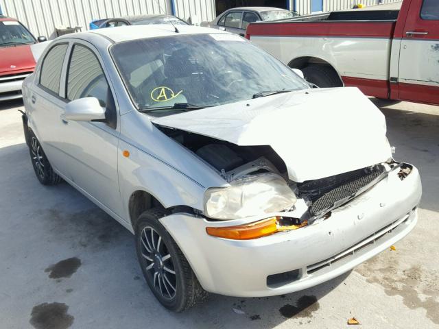 KL1TJ52694B263517 - 2004 CHEVROLET AVEO LS SILVER photo 1