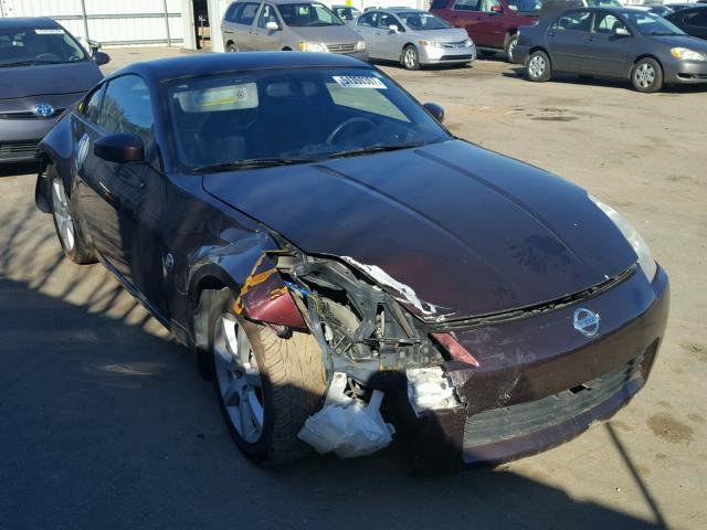 JN1AZ34E23T018331 - 2003 NISSAN 350Z COUPE BURGUNDY photo 1