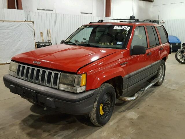 1J4FX58S3SC758418 - 1995 JEEP GRAND CHER RED photo 2