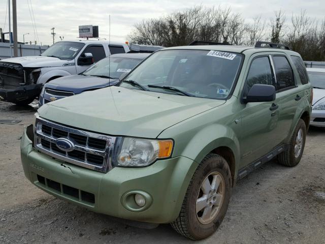 1FMCU93148KA44735 - 2008 FORD ESCAPE XLT GREEN photo 2