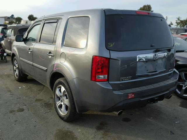 5FNYF4H75DB068828 - 2013 HONDA PILOT EXLN GRAY photo 3