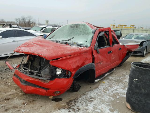 1D7HU18DX5J617482 - 2005 DODGE RAM 1500 S RED photo 2