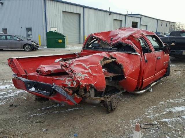 1D7HU18DX5J617482 - 2005 DODGE RAM 1500 S RED photo 4