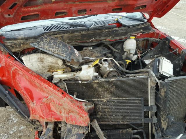 1D7HU18DX5J617482 - 2005 DODGE RAM 1500 S RED photo 7