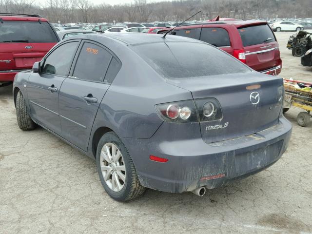 JM1BK32F181820485 - 2008 MAZDA 3 I GRAY photo 3