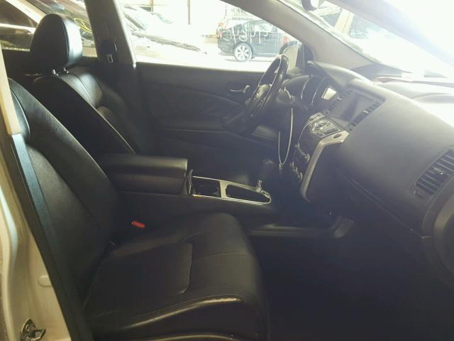 JN8AZ18W49W105468 - 2009 NISSAN MURANO S SILVER photo 5