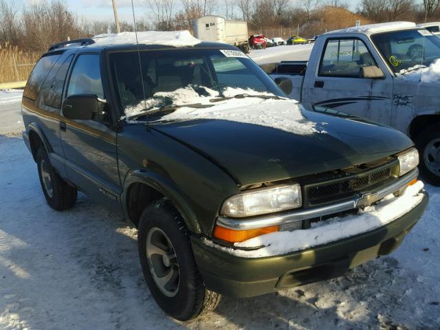 1GNCS18W1YK238484 - 2000 CHEVROLET BLAZER GREEN photo 1