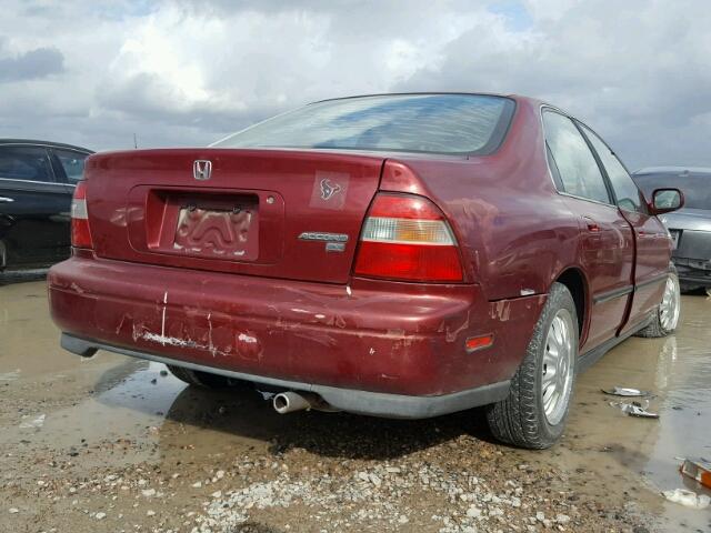 1HGCD5553RA047146 - 1994 HONDA ACCORD EX BURGUNDY photo 4