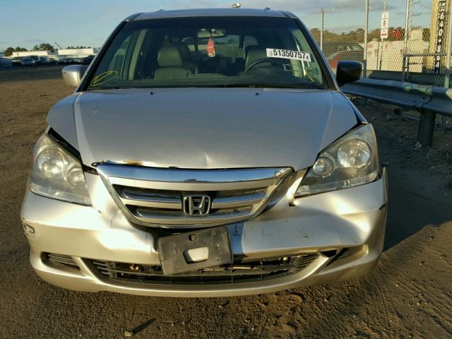 5FNRL387X7B400449 - 2007 HONDA ODYSSEY EX SILVER photo 7