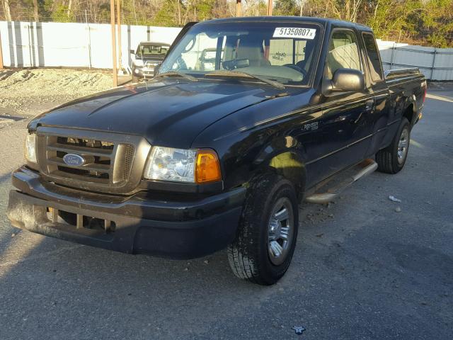 1FTYR14UX5PA79218 - 2005 FORD RANGER SUP BLACK photo 2