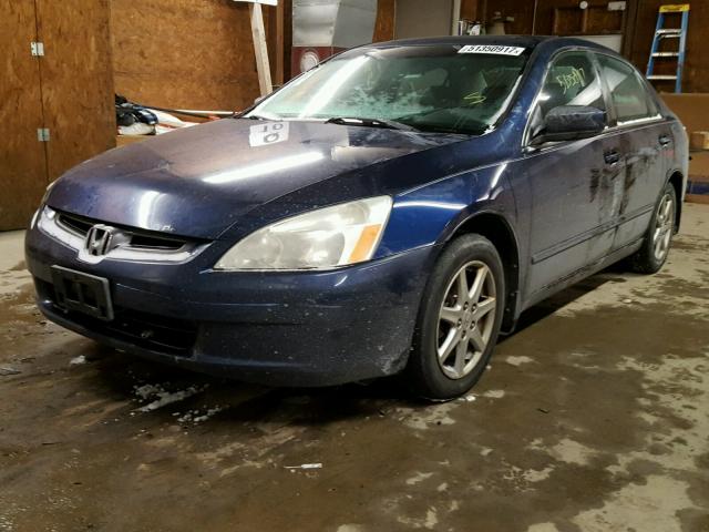 1HGCM66894A037745 - 2004 HONDA ACCORD EX BLUE photo 2