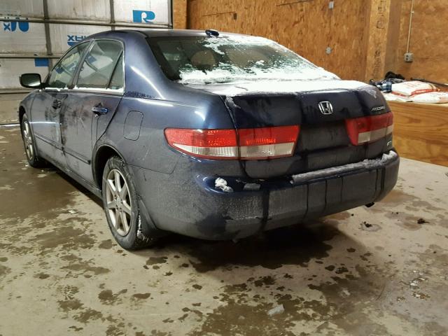 1HGCM66894A037745 - 2004 HONDA ACCORD EX BLUE photo 3